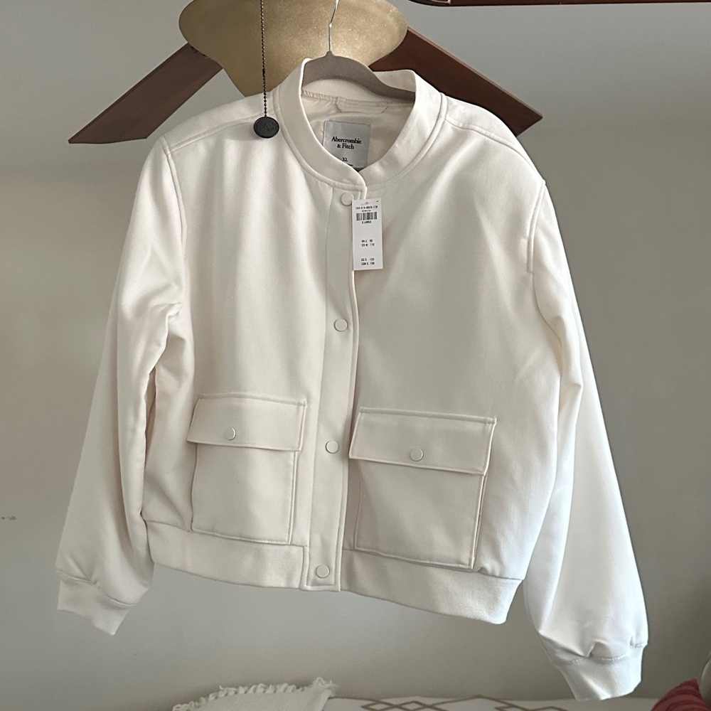Acne Off-White Varsity Jacket